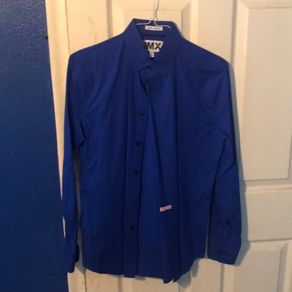 Royal blue dress shirt